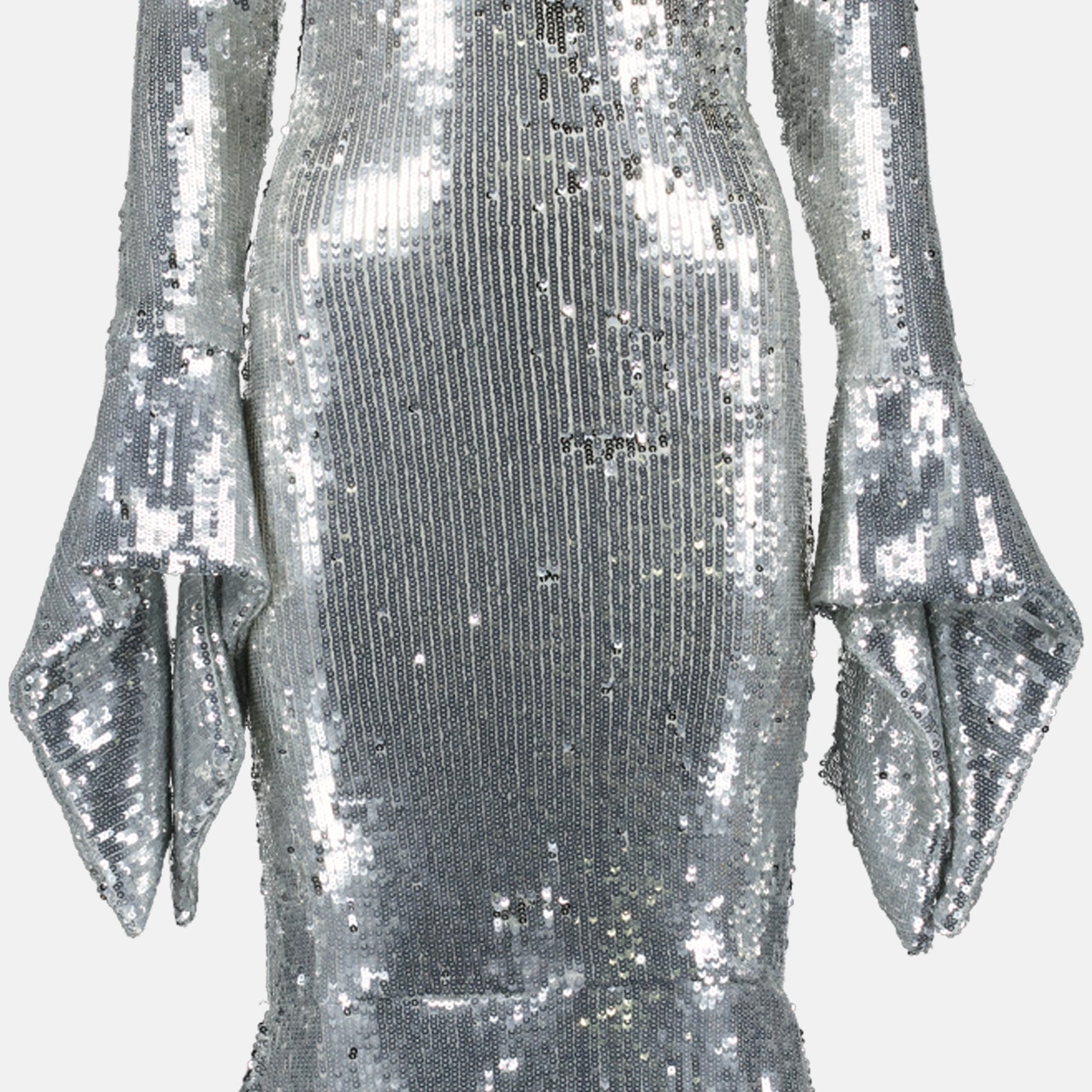 Robes Robe à sequins Ami PARIS Argenté Femme
