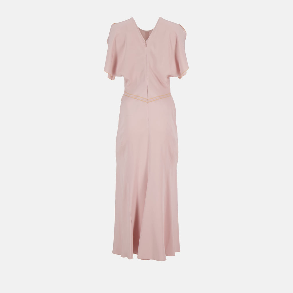 Robes Robe à taille froncée Rose Victoria Beckham Rose Femme
