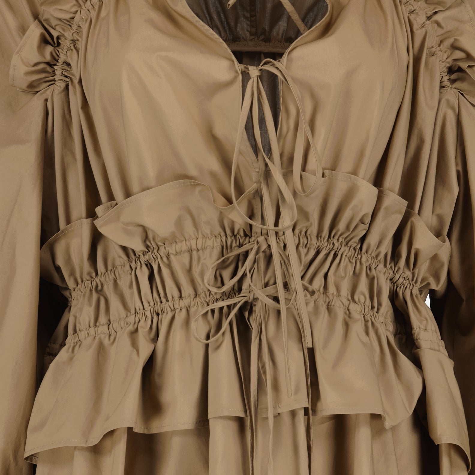 Robes Robe à volants MSGM Beige Femme