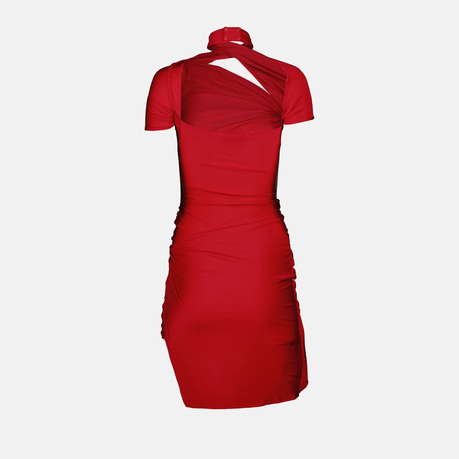 Robes Robe asymétrique en jersey Coperni Rouge Femme