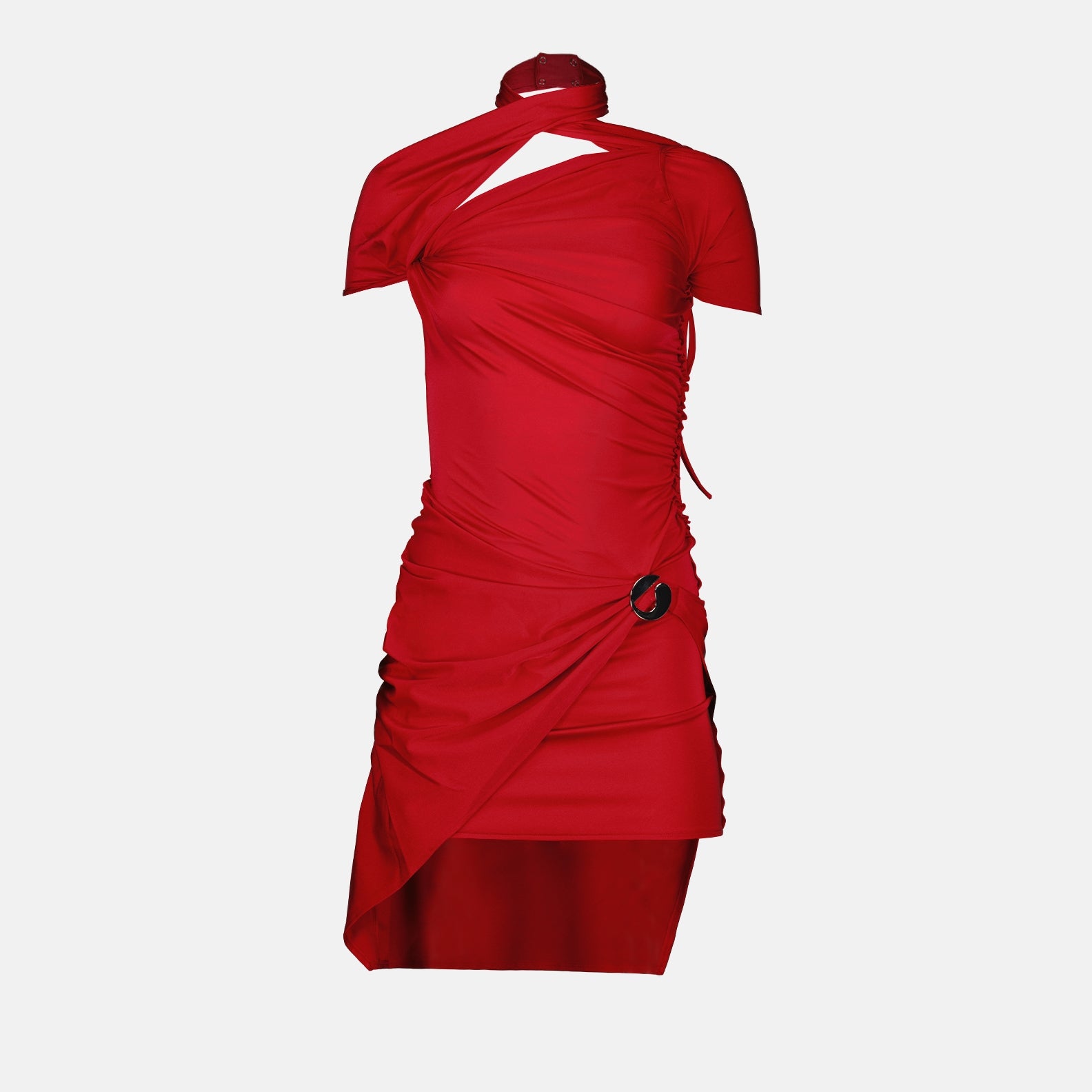 Robes Robe asymétrique en jersey Coperni Rouge Femme
