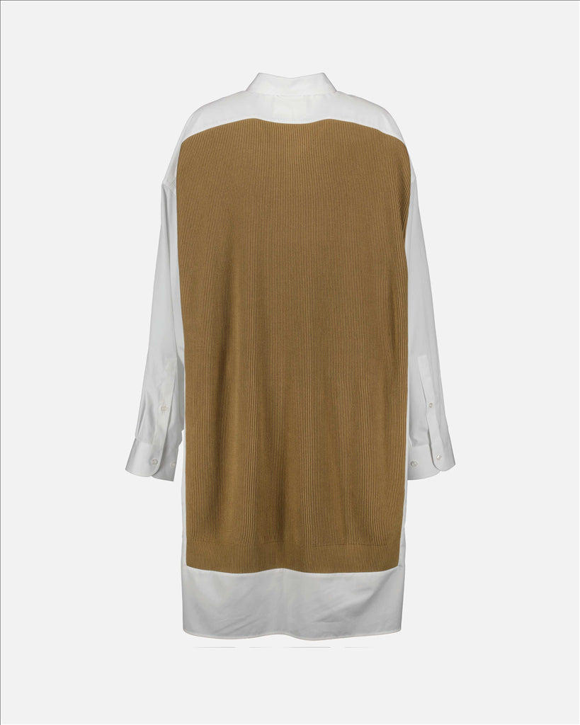 Sweatshirts Robe chemise bi-matière Maison Margiela Marron Femme