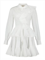 Robes Robe chemise Alexander McQueen Blanc Femme