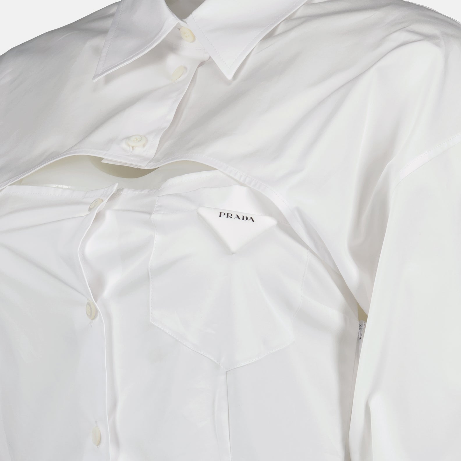 Robes Robe chemise Prada Blanc Femme