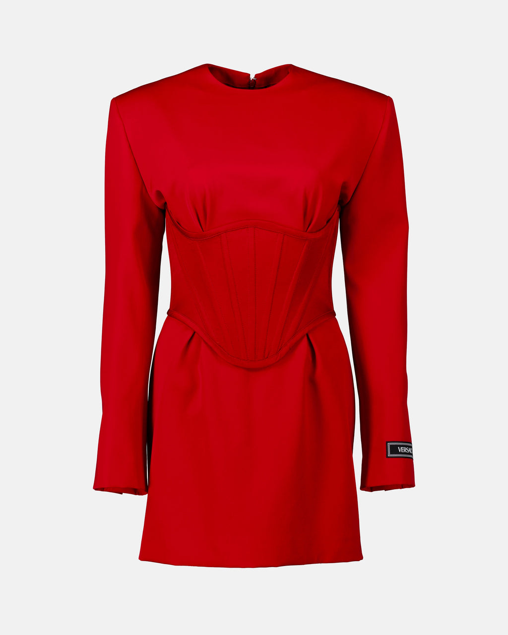 versace red corset dress That Heavenly Versace FW 2003 Red Silk Corseted Runway and Ad Campaign Gown! IT42 at 1stDibs
