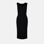 Robes Robe droite DG Dolce & Gabbana Noir Femme