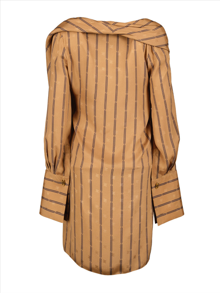 Dresses Crepe dress Fendi Brown Women