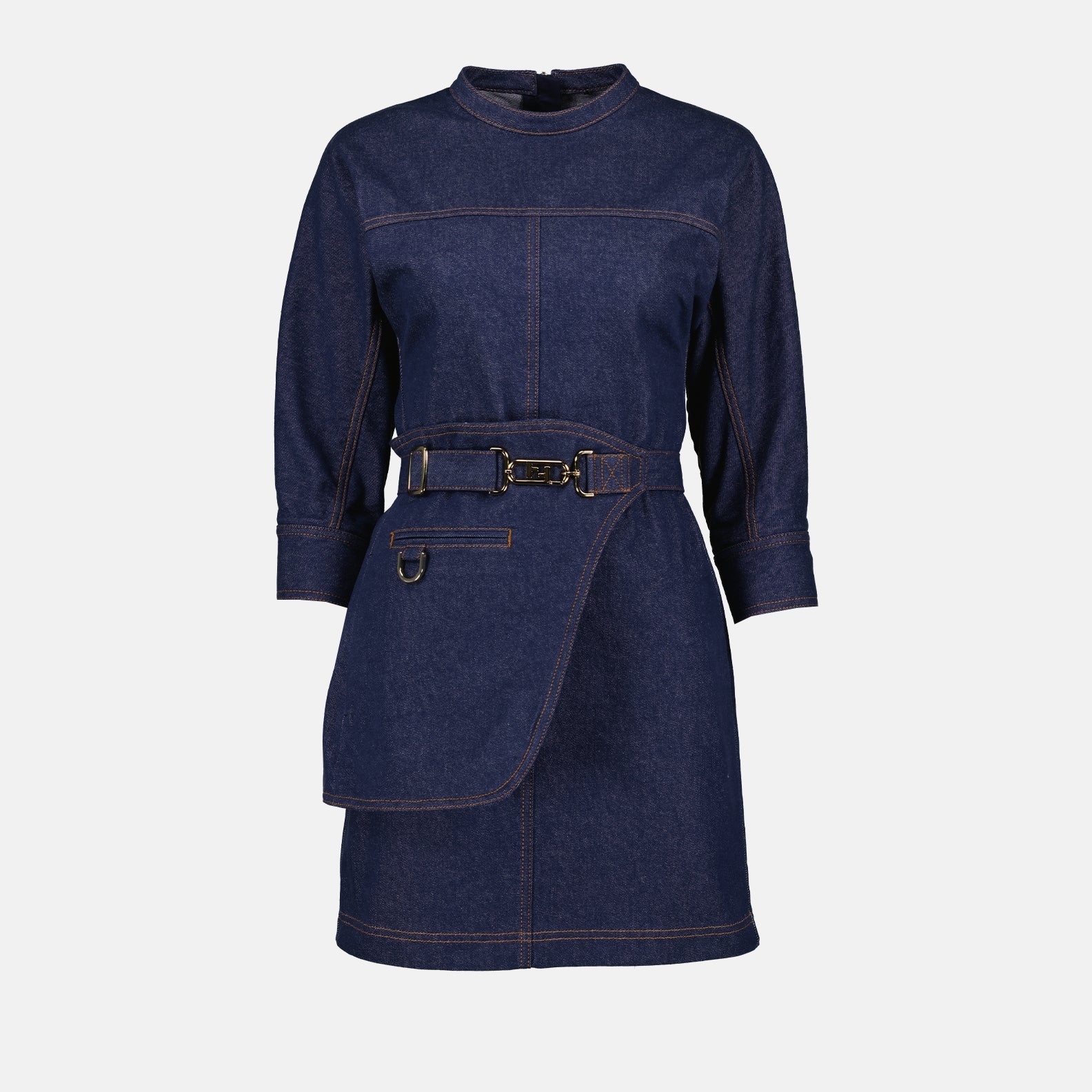 Robes Robe en denim Fendi Bleu foncé Femme