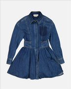 Robes Robe en denim Alexander McQueen Bleu foncé Femme