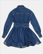 Robes Robe en denim Alexander McQueen Bleu foncé Femme