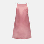 Robes Robe en satin Prada Rose Femme