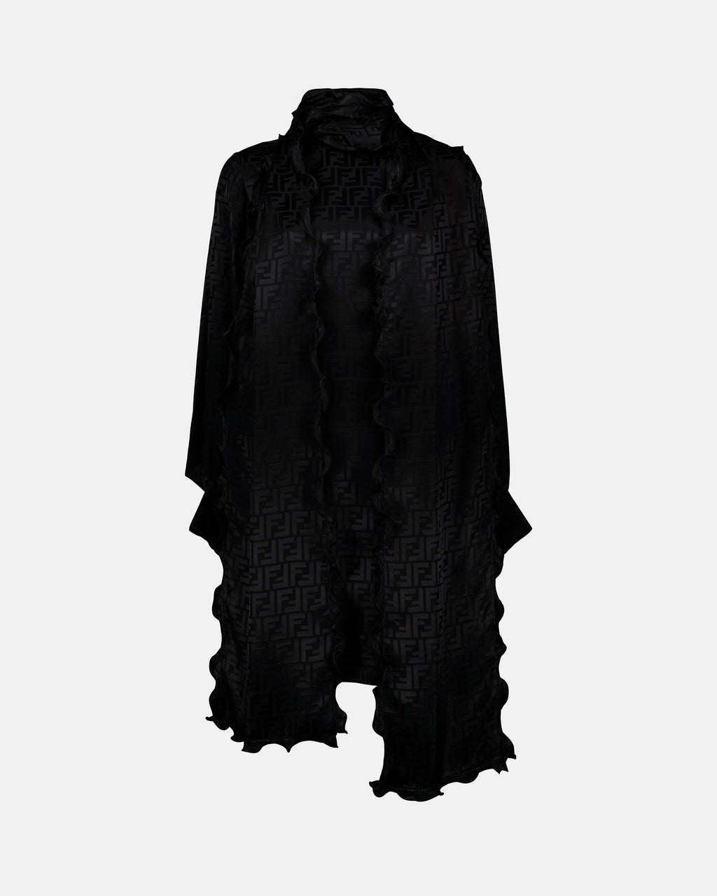 Robes Robe en soie FF Fendi Noir Femme