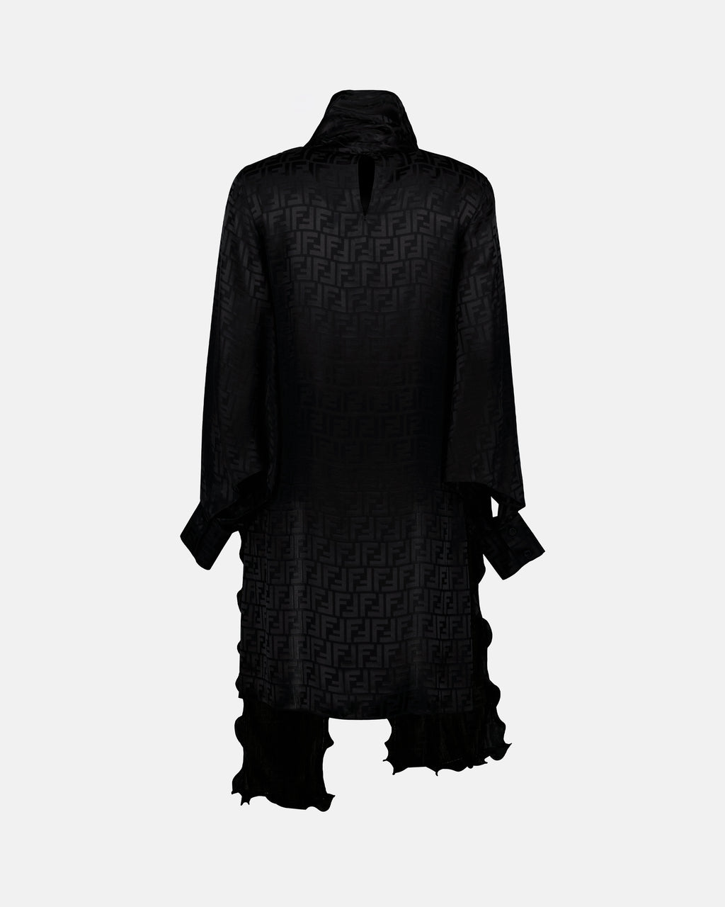 Robes Robe en soie FF Fendi Noir Femme