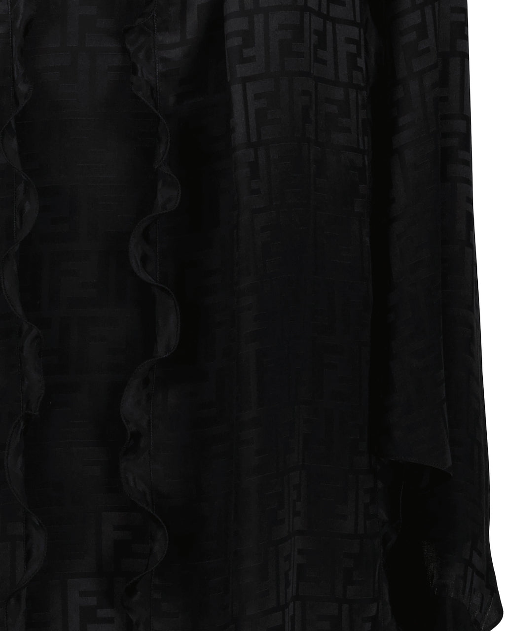 Robes Robe en soie FF Fendi Noir Femme