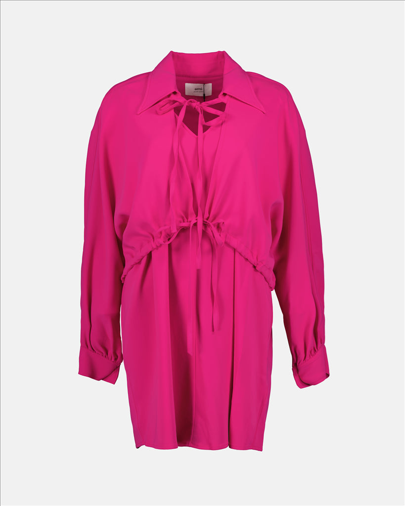 Robes Robe en viscose Ami PARIS Rose Femme