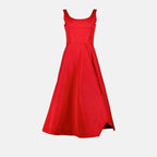 Robes Robe évasée Alexander McQueen Rouge Femme