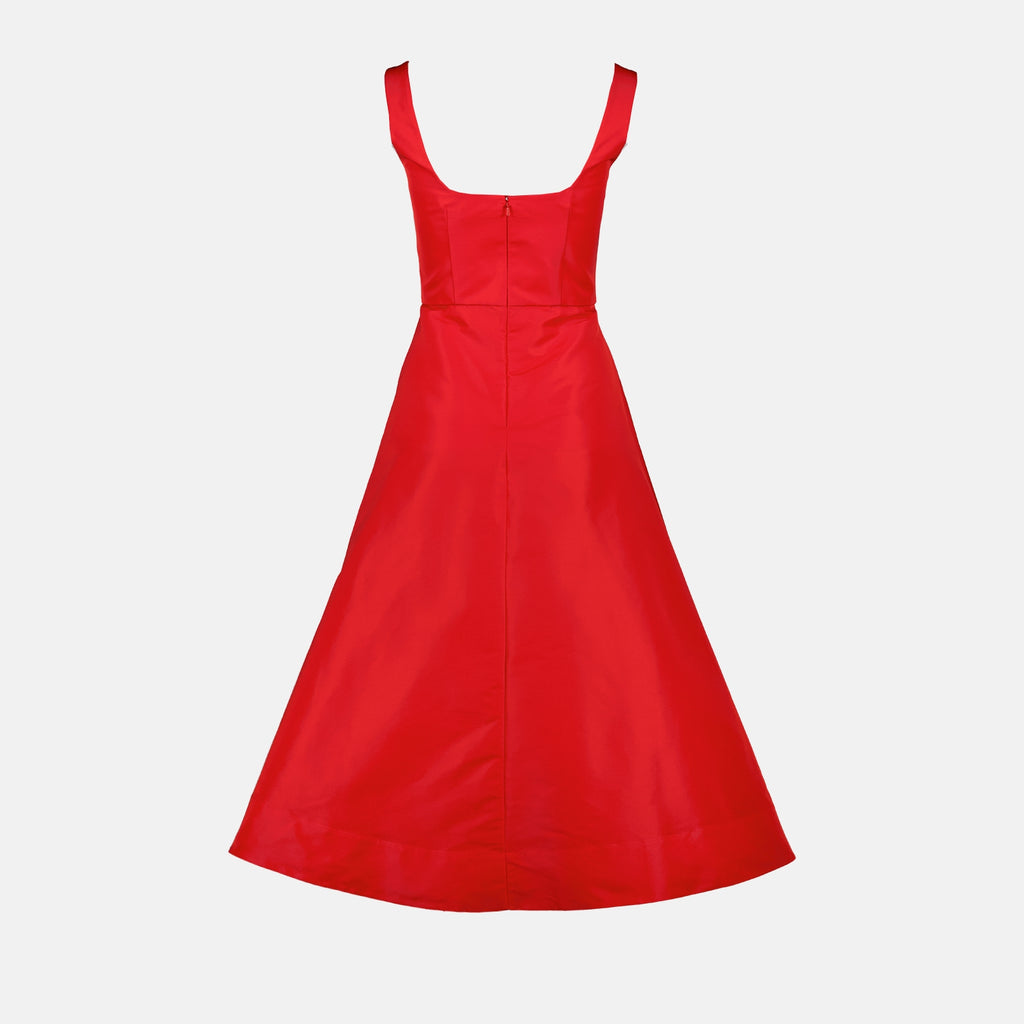 Robes Robe évasée Alexander McQueen Rouge Femme