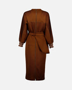 Vestidos Robe Fendi O'Lock Fendi Marrón Femme