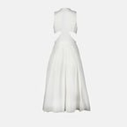 Robes Robe fendue Alexander McQueen Blanc Femme