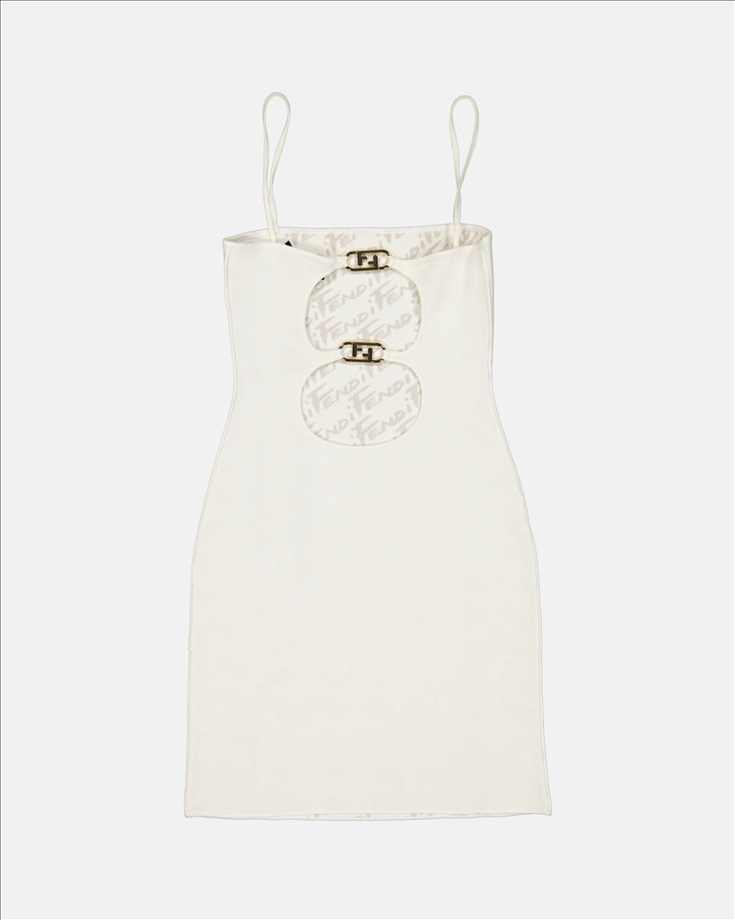 ドレス シースドレス Fendi 白 女性