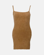 Vestidos Robe Fuzzy Off-White Marrom Femme