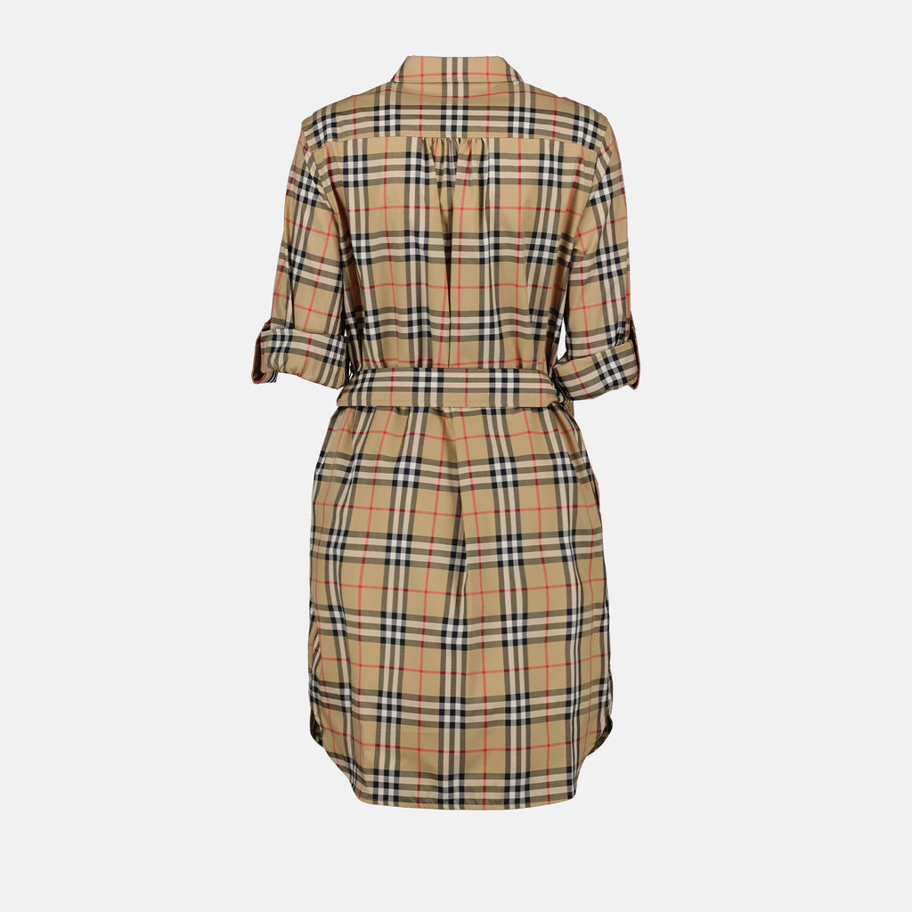Robes Robe Giovanna à carreaux Burberry Beige Femme