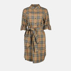Robes Robe Giovanna à carreaux Burberry Beige Femme