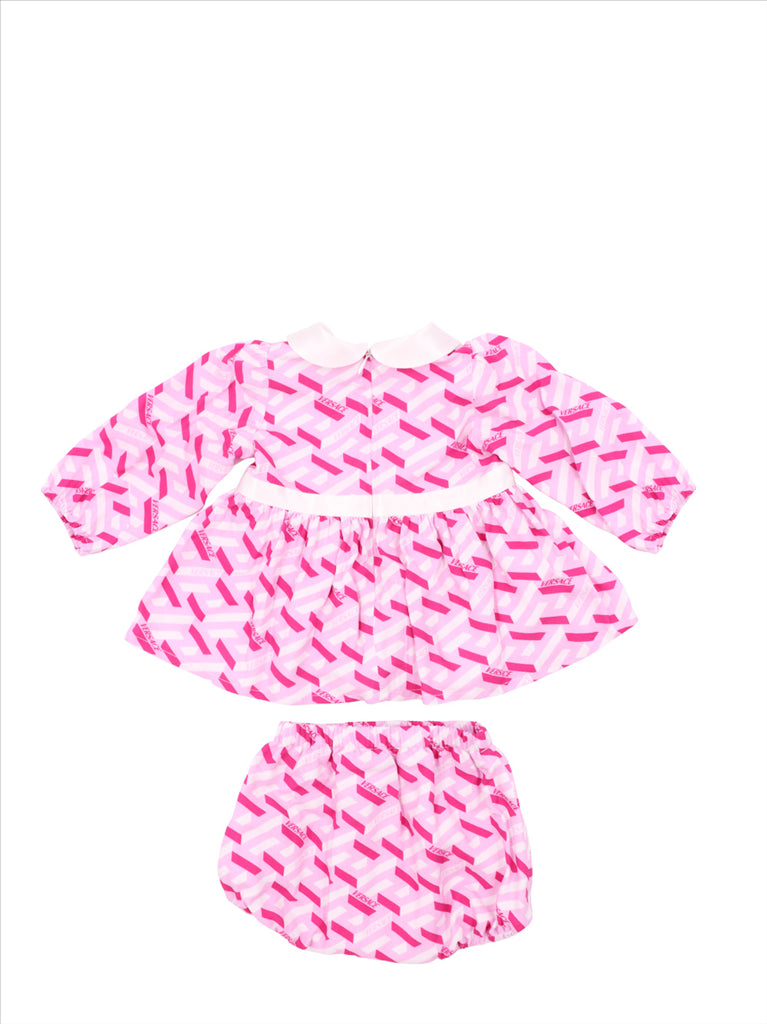 Clothing Greca Dress Versace Pink Kids