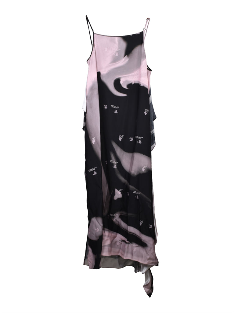 Robes Robe liquid melt Off-White Noir Femme