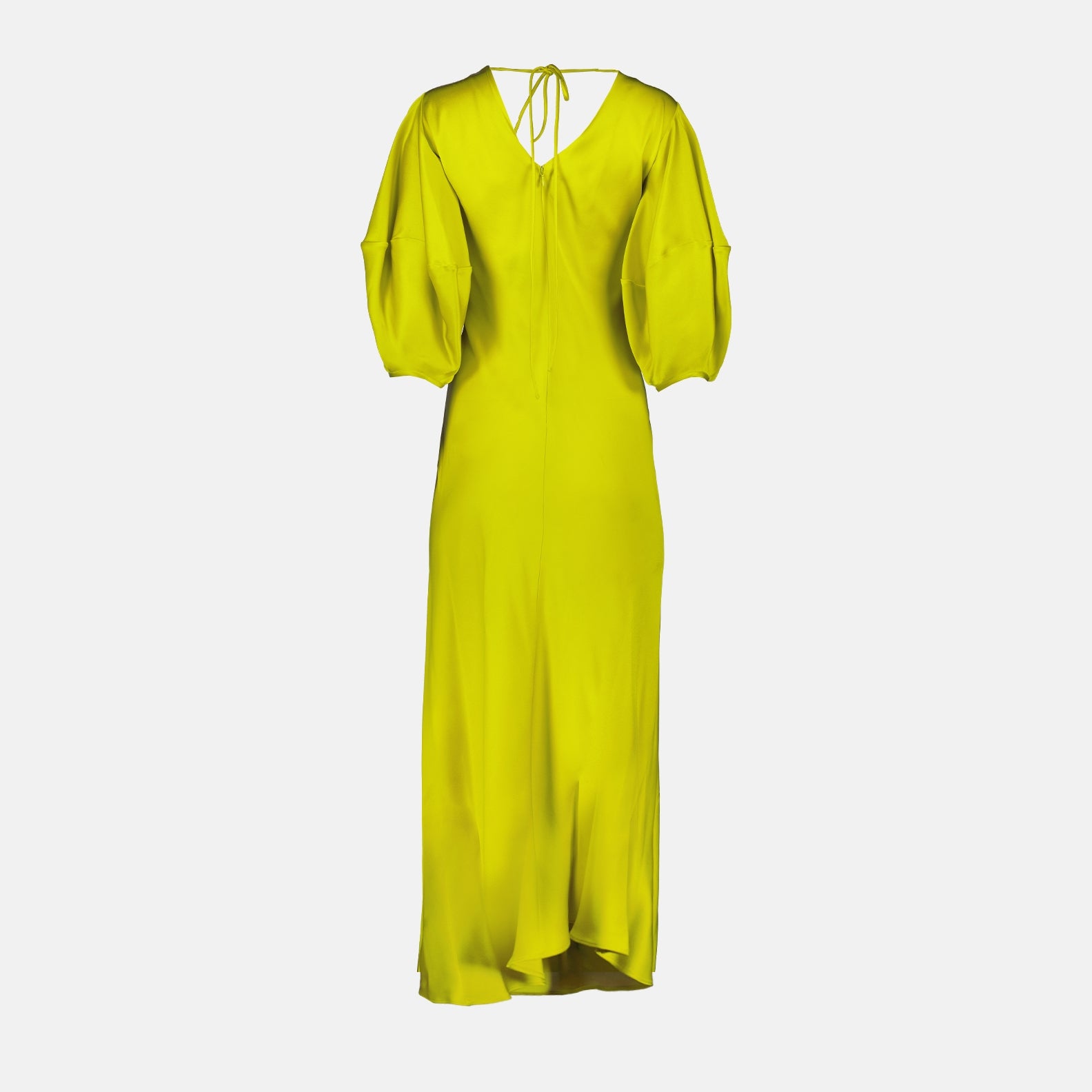 Robes Robe en satin Stella McCartney Jaune Femme