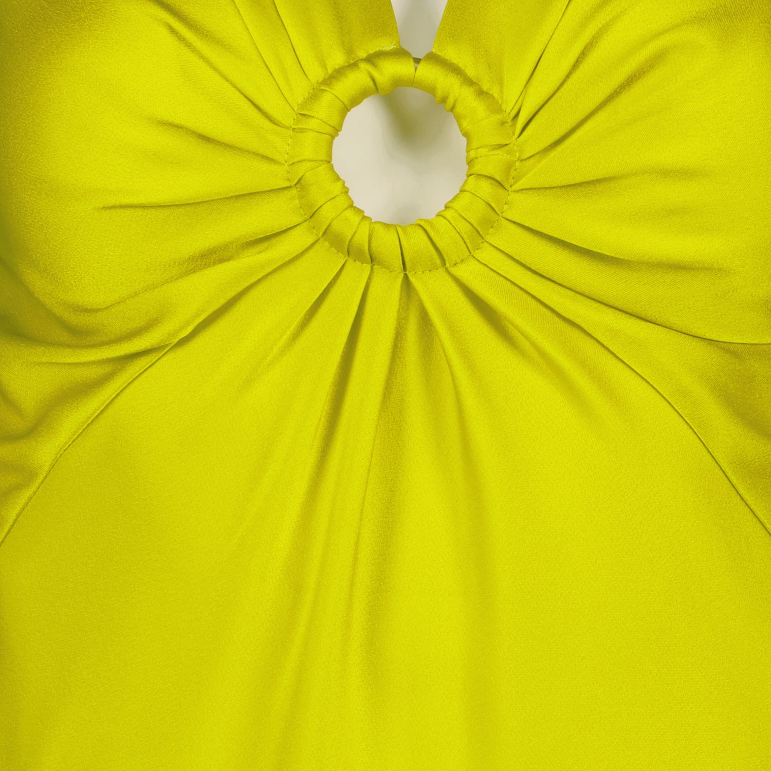 Robes Robe en satin Stella McCartney Jaune Femme