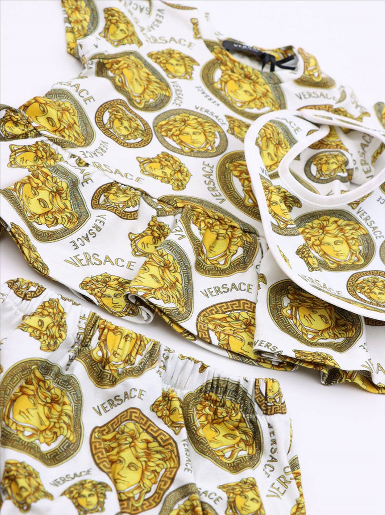 Vêtements Robe Medusa Versace Blanc Enfants