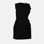 Robes Robe à volants MSGM Noir Femme