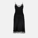 Vestidos Robe en satin Ami PARIS Preto Femme