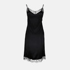 Vestidos Robe en satin Ami PARIS Preto Femme