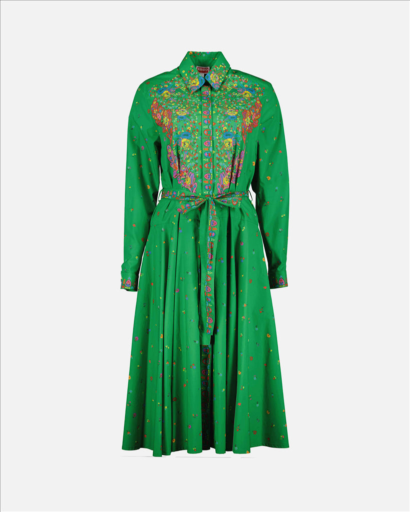 Robes Robe Paisley Flower Kenzo Vert Femme