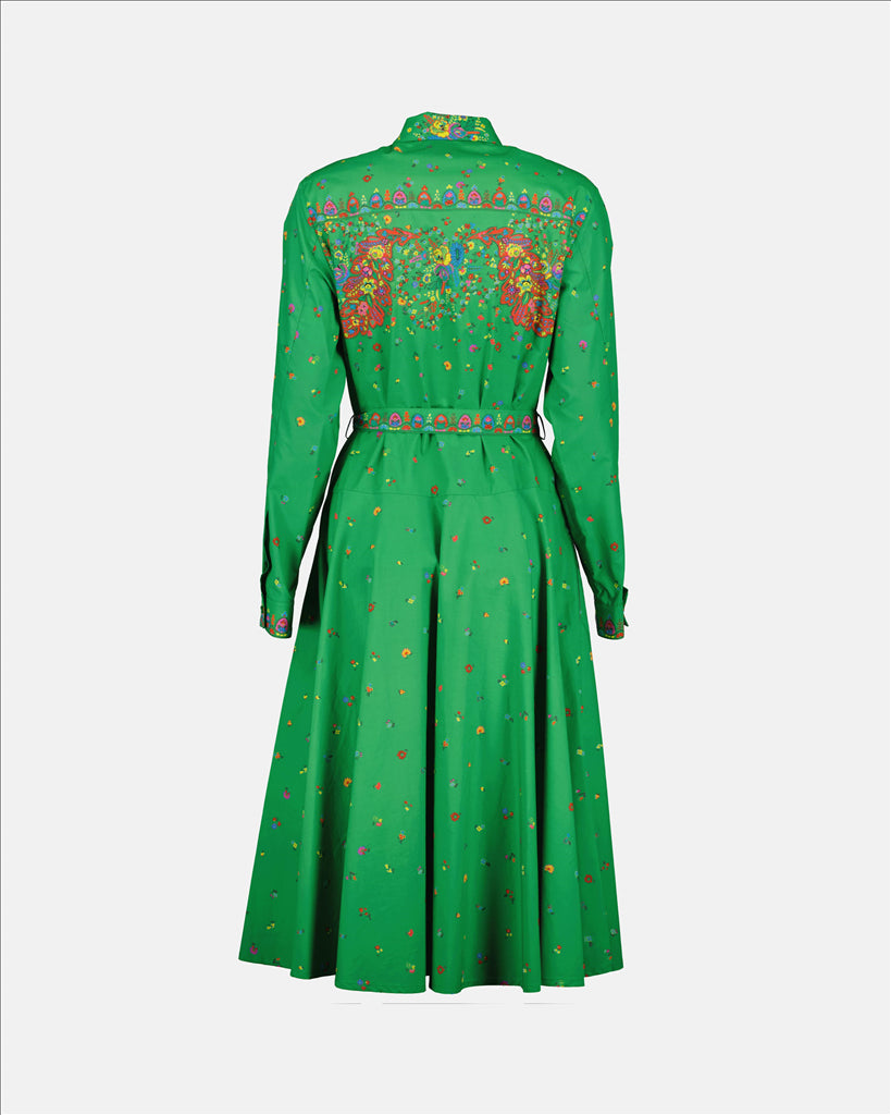 Robes Robe Paisley Flower Kenzo Vert Femme