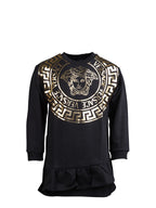 Clothing La Medusa sweat dress Versace Black Kids