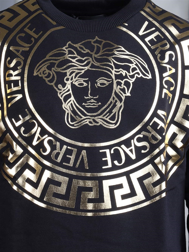Clothing La Medusa sweat dress Versace Black Kids