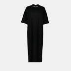 Robes Robe T-shirt Palm Angels Noir Femme