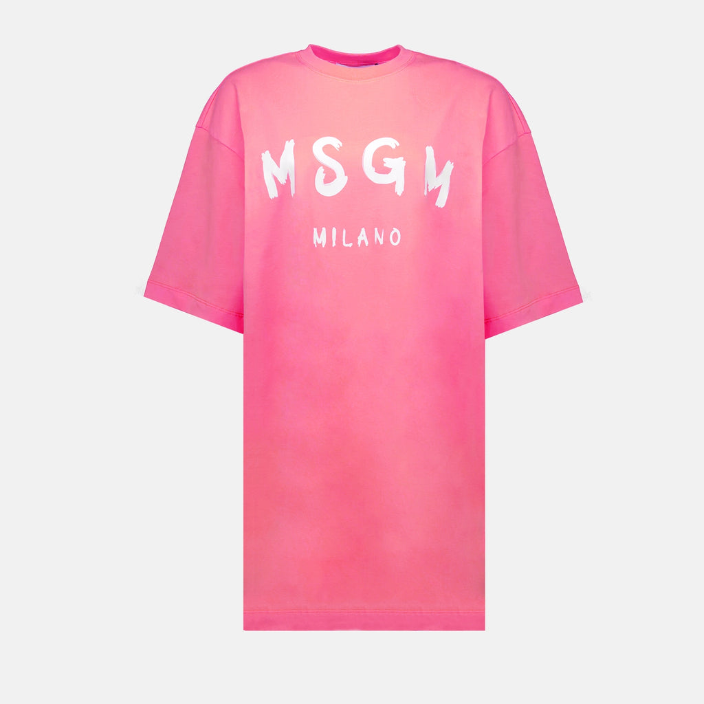 Robes Robe T-shirt MSGM Rose Femme