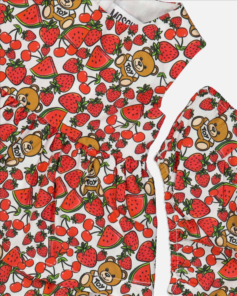 Vêtements Robe Teddy Moschino Rouge Enfants