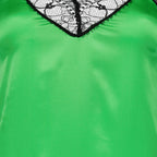 Vestidos Vestido de Cetim Ami PARIS Verde Mulheres