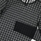 Robe Vichy en résille