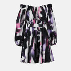 Dresses Watercolor Graffiti Dress Alexander McQueen Black Women