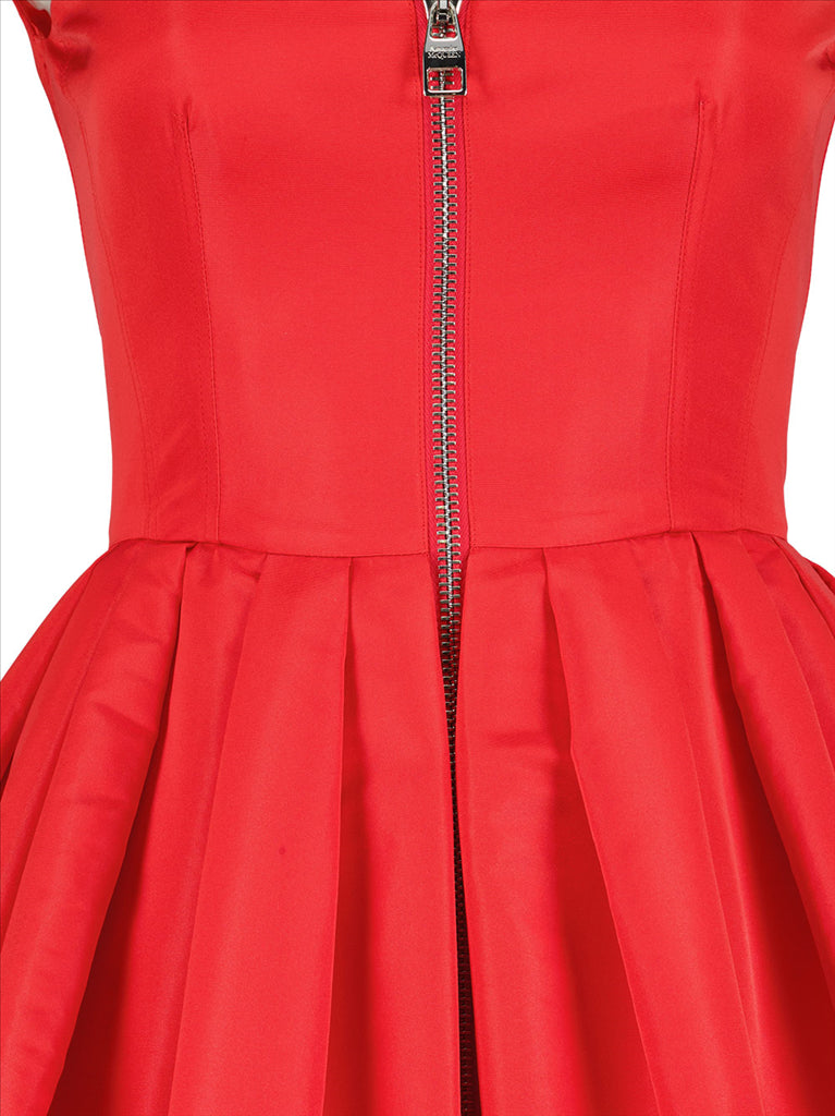 Robes Robe zippée Alexander McQueen Rouge Femme