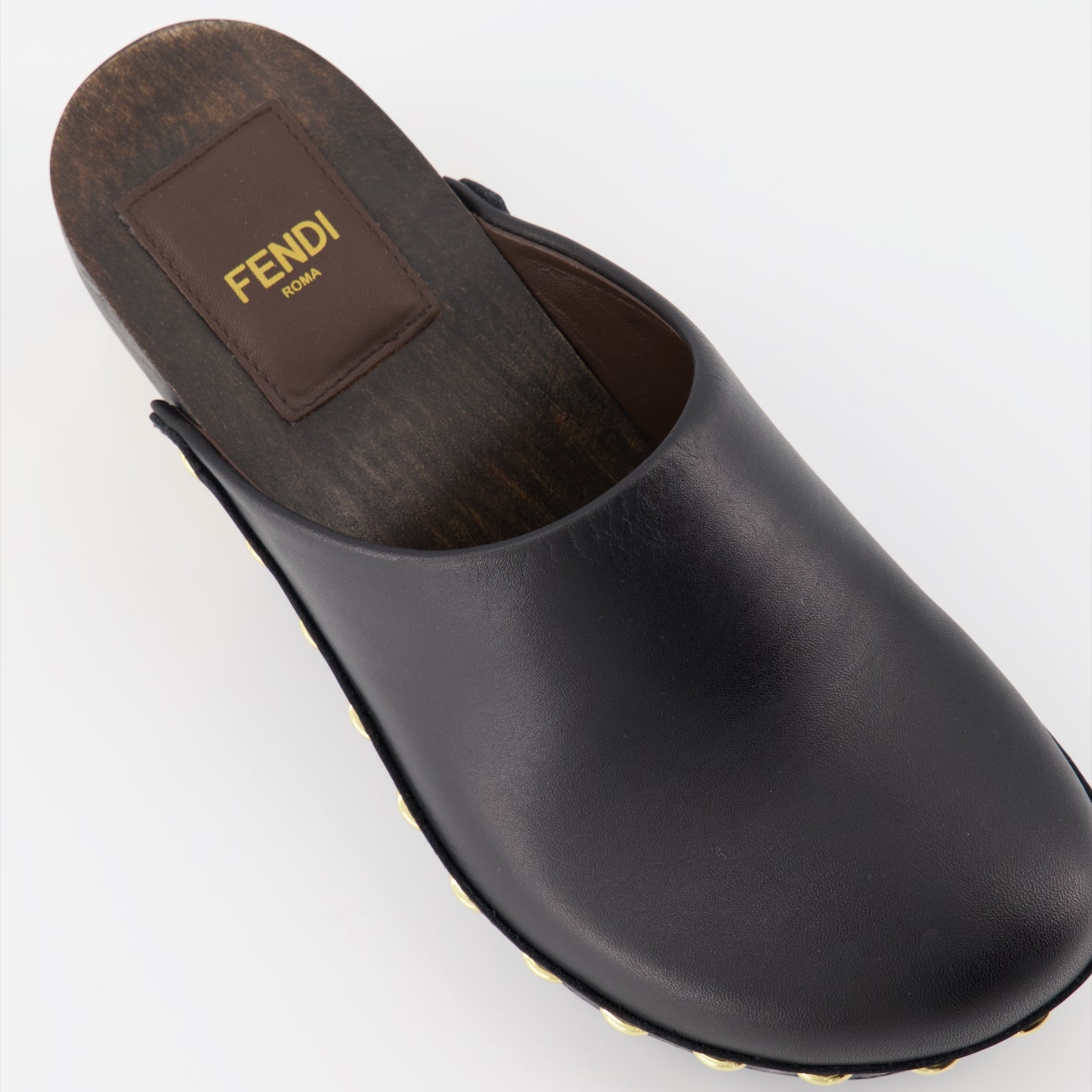 Chaussures ouvertes Sabots Baguette Fendi Noir Femme