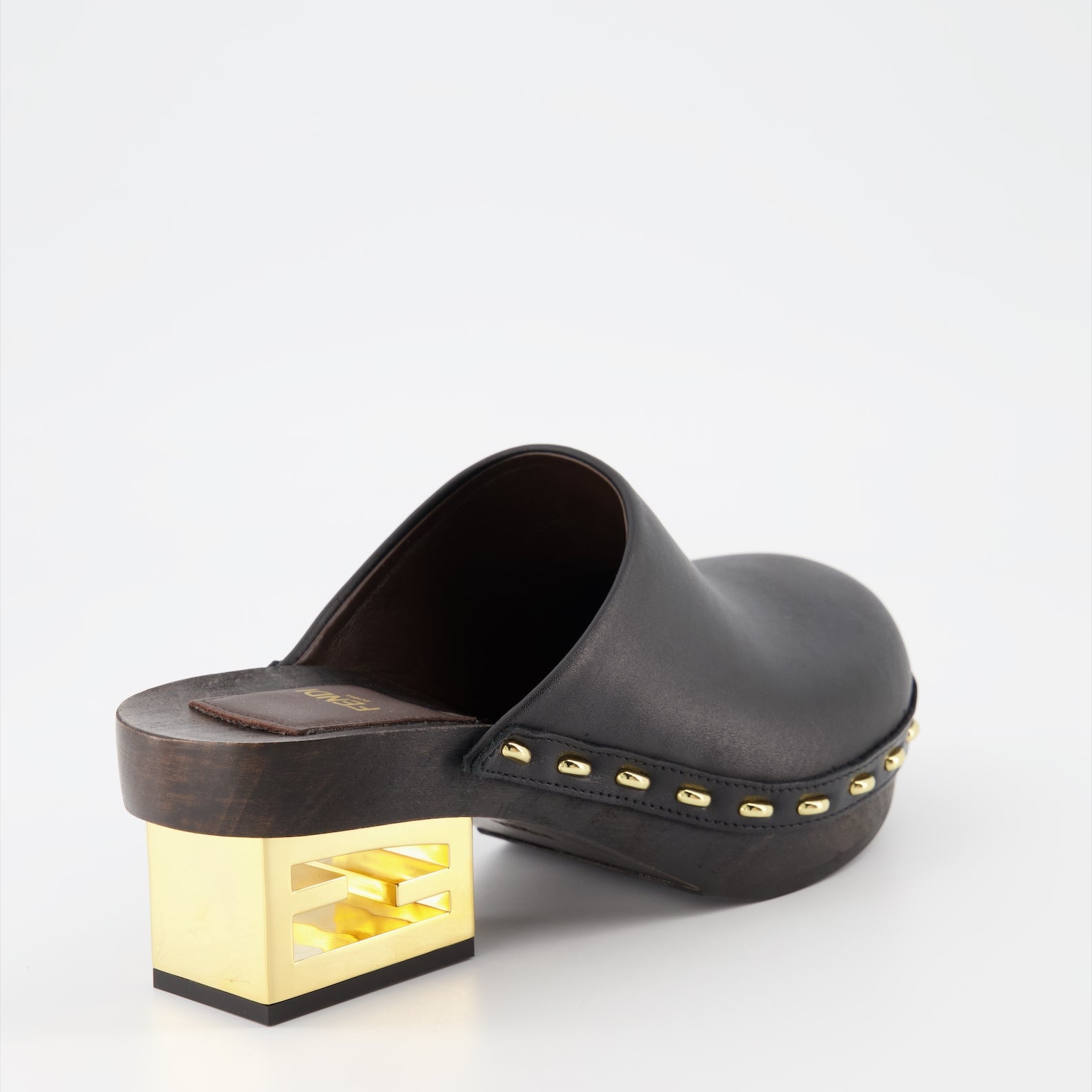 Chaussures ouvertes Sabots Baguette Fendi Noir Femme