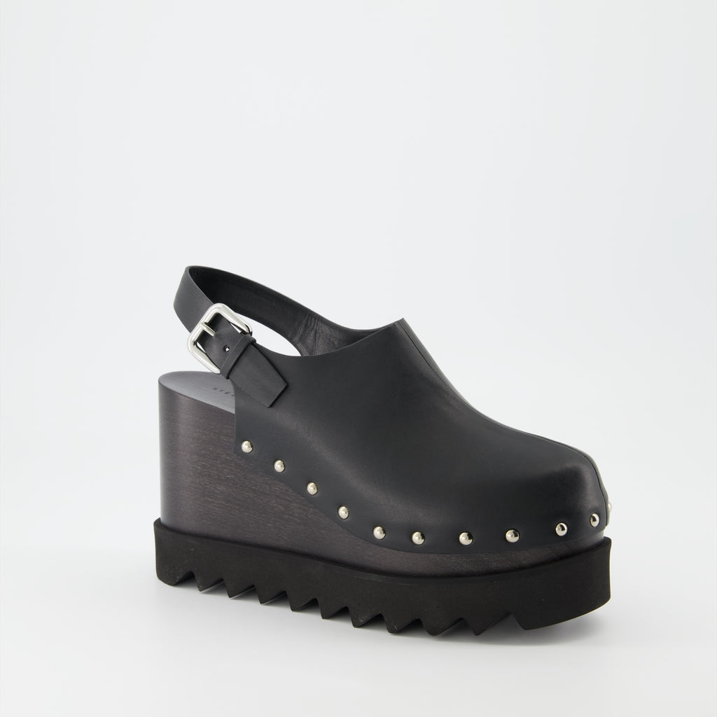 Compensées et plateformes Sabots compensés Elyse Stella McCartney Noir Femme