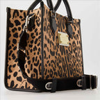 Borse tote Sac cabas léopard Dolce & Gabbana Marrone Femme